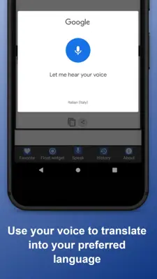 English to Italian Translator android App screenshot 2