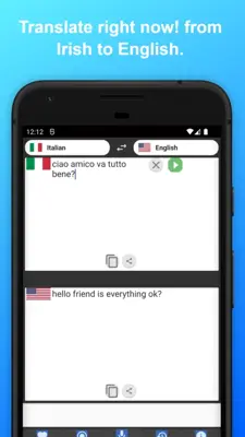 English to Italian Translator android App screenshot 3